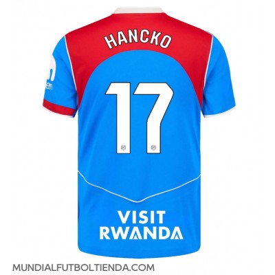 Camiseta Atletico Madrid David Hancko #17 Tercera Equipación Replica 2025-26 mangas cortas Camiseta Atletico Madrid David Hancko #17 Tercera Equipación Replica 2025-26 mangas cortas